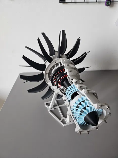 Mô hình động cơ Propfan in 3D (Ý tưởng động cơ phản lực) - Image 12