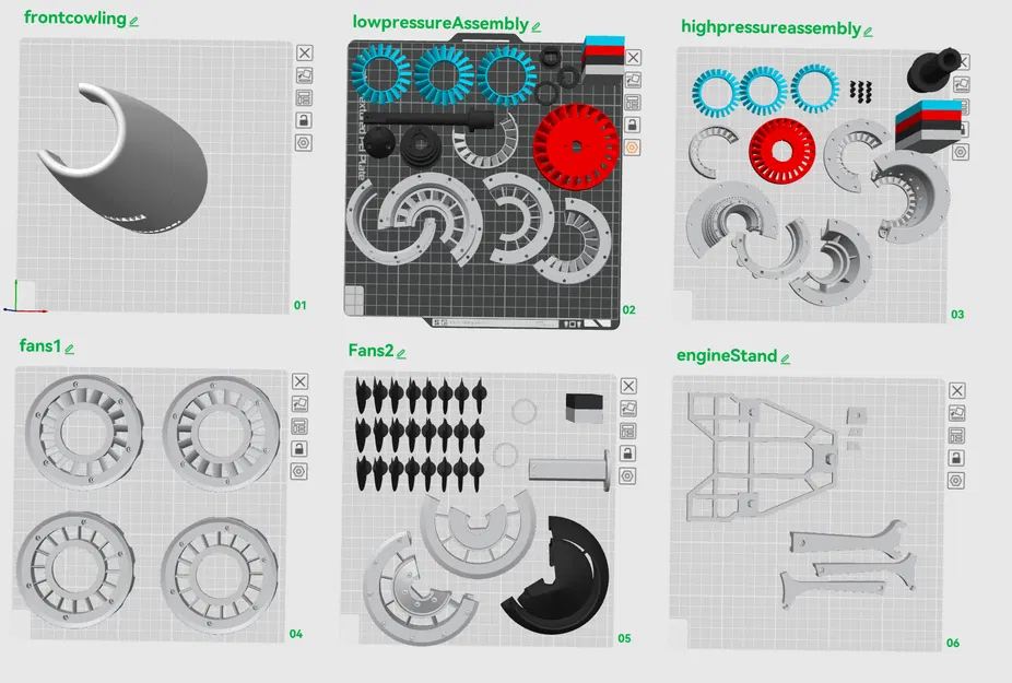 Mô hình động cơ Propfan in 3D (Ý tưởng động cơ phản lực) - Image 13