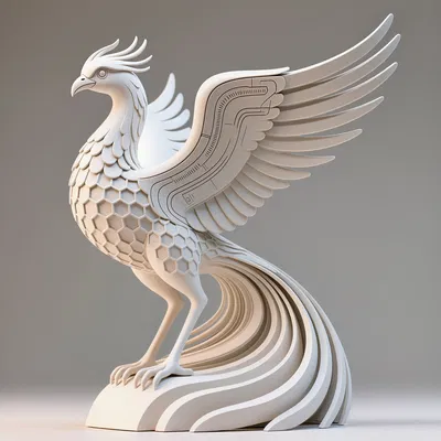 Tượng Phönix Hexa - Điêu khắc độc đáo