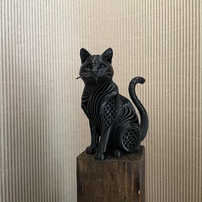 Tượng Mèo Hình Hexa