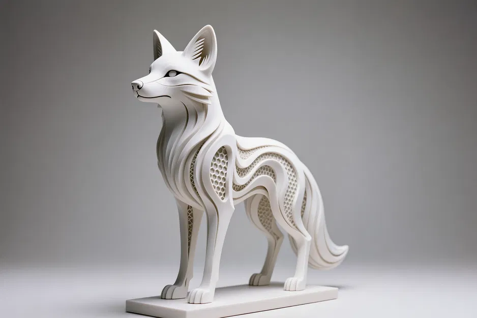 Tượng Hồ Ly Lục Giác - Image 1