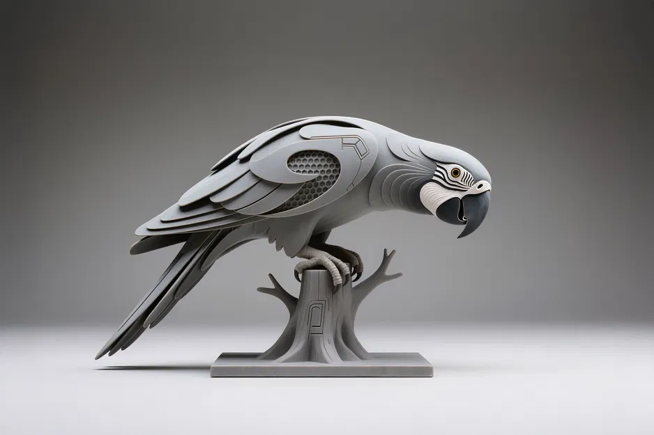 Tượng Vẹt Hexa Độc Đáo - Image 1