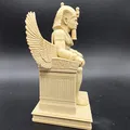 Tượng Pharaoh Ai Cập Ngồi với Đôi Cánh Osiris - Thumbnail 3