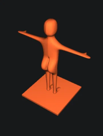 Mô Hình Người Đang T-pose - Image 1