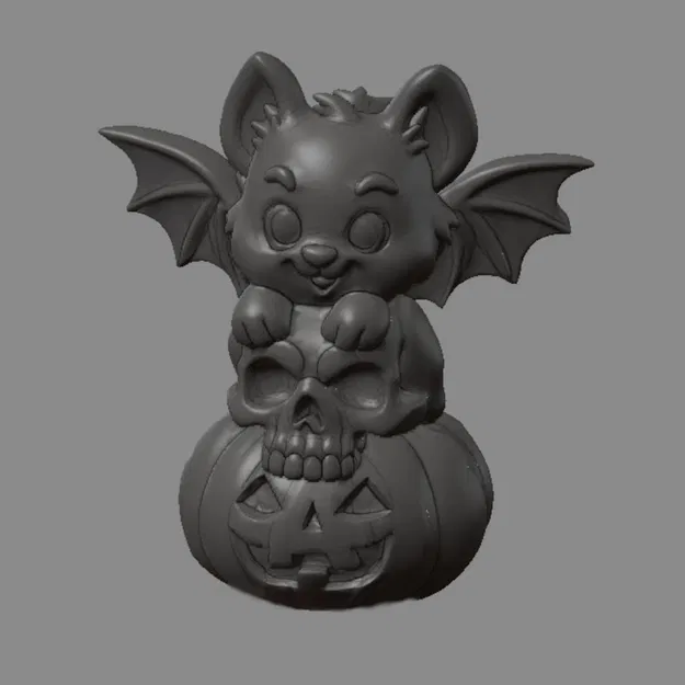 Mô hình trang trí bàn tiệc BattySkullPumpkin - Image 2