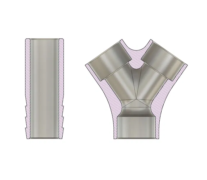 Khớp Nối Chia Chữ Y / Wye Cho Ống 1/2" - Image 2