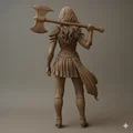 Nữ Chiến Binh Gothic – Mô Hình Fantasy In 3D - Thumbnail 4