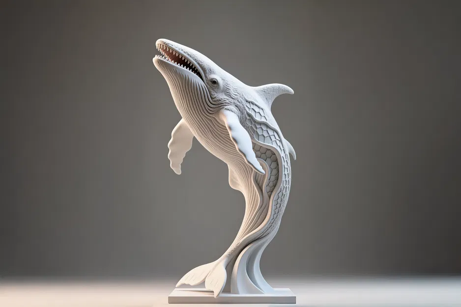 Tượng Cá Voi Lục Giác Blauwal - Image 1