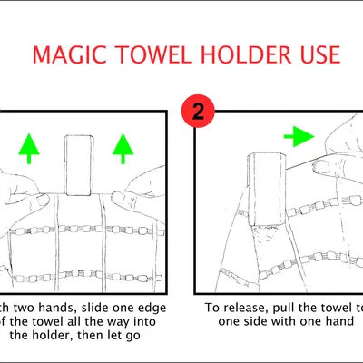 Giá đỡ khăn tắm "Thần kỳ"