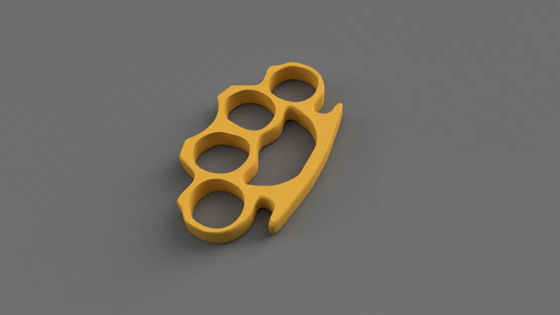 Nắm Đấm Bằng Đồng (Brass Knuckles) In 3D - Image 1