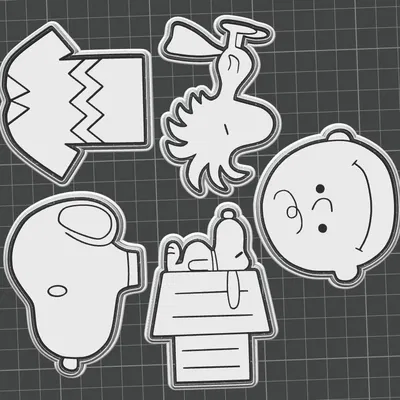 Khuôn Cắt Bánh & Dập Hình Snoopy