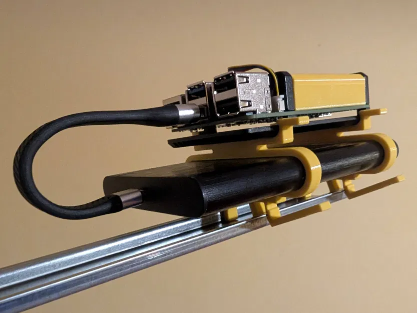 Vỏ Giáp Raspberry Pi kèm Ổ cứng Axagon – Giá đỡ Ray DIN - Image 1