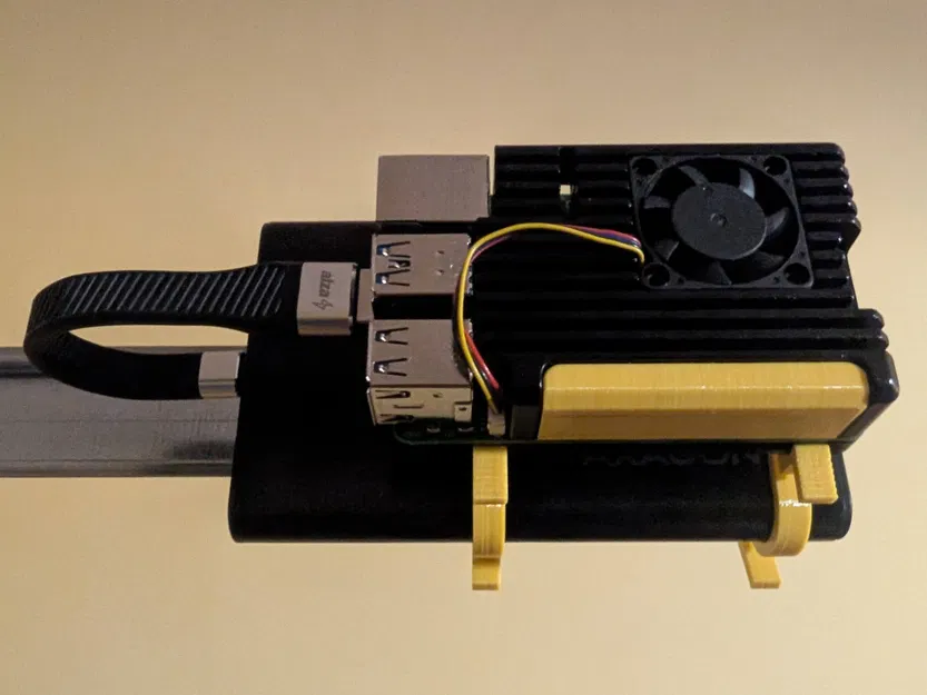 Vỏ Giáp Raspberry Pi kèm Ổ cứng Axagon – Giá đỡ Ray DIN - Image 2