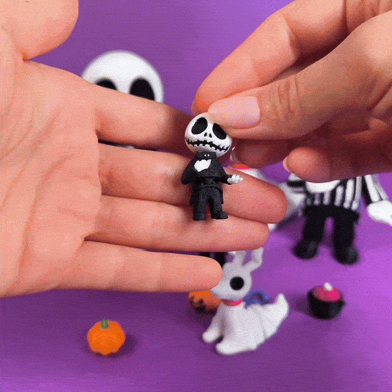 Jack Skellington Flexi Articulated, Móc Khóa Đồ Chơi Nam Châm - Image 5