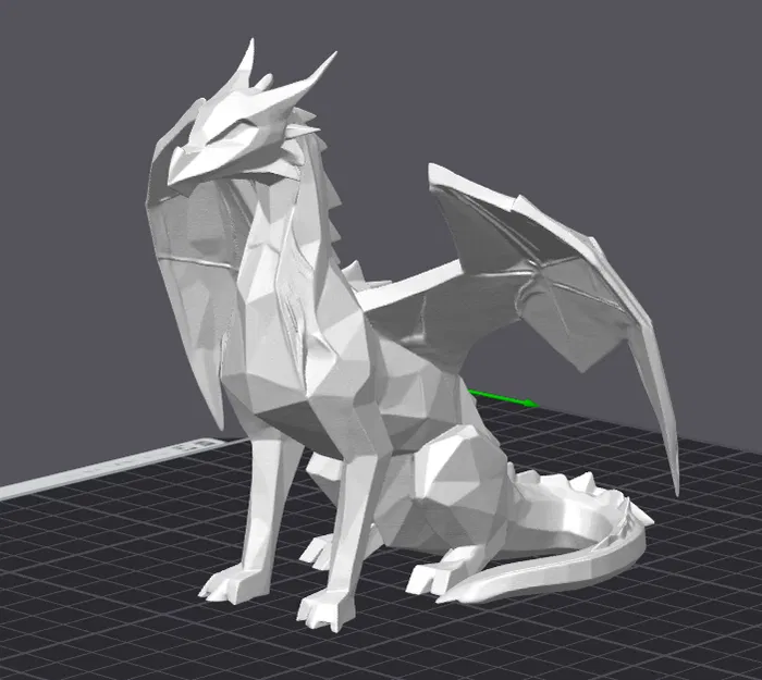 Tượng Rồng Drak Phong Cách Low Poly - Image 1