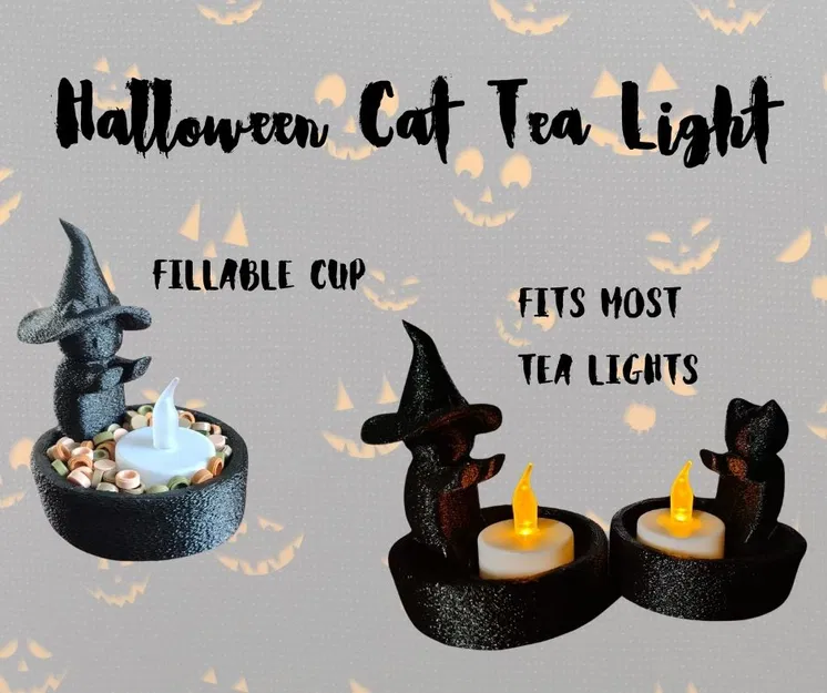 Chân Nến Mèo Halloween Dễ Thương - Image 2