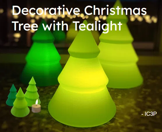 Cây Thông Noel Trang Trí Có Nến Tealight - Image 1