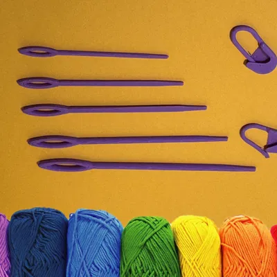 Bộ đánh dấu mũi đan và kim len (60-100mm)