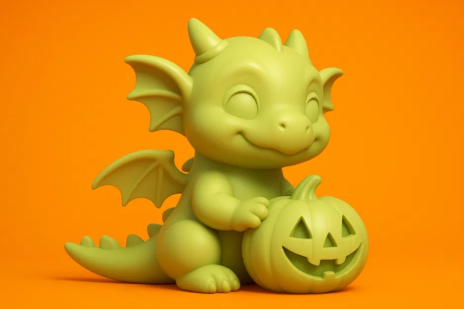 Rồng Con Cầm Bí Ngô - Image 1