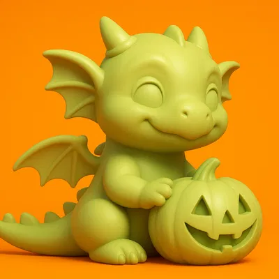 Rồng Con Cầm Bí Ngô