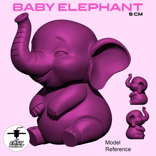 Mô Hình Bé Voi "Bebe Elefante" - Trang Trí Dễ Thương - Image 1