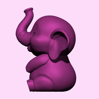Mô Hình Bé Voi "Bebe Elefante" - Trang Trí Dễ Thương