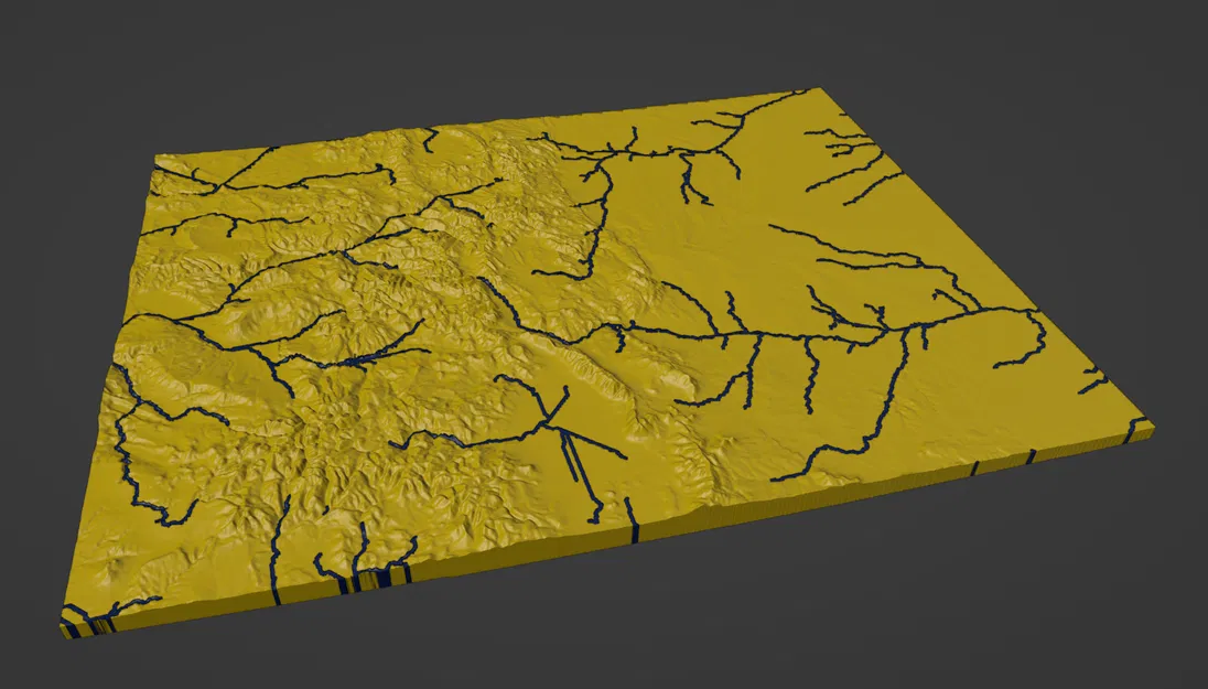 Bản đồ Địa hình Colorado, Mỹ (CO) với Đặc điểm Thủy văn - Image 3