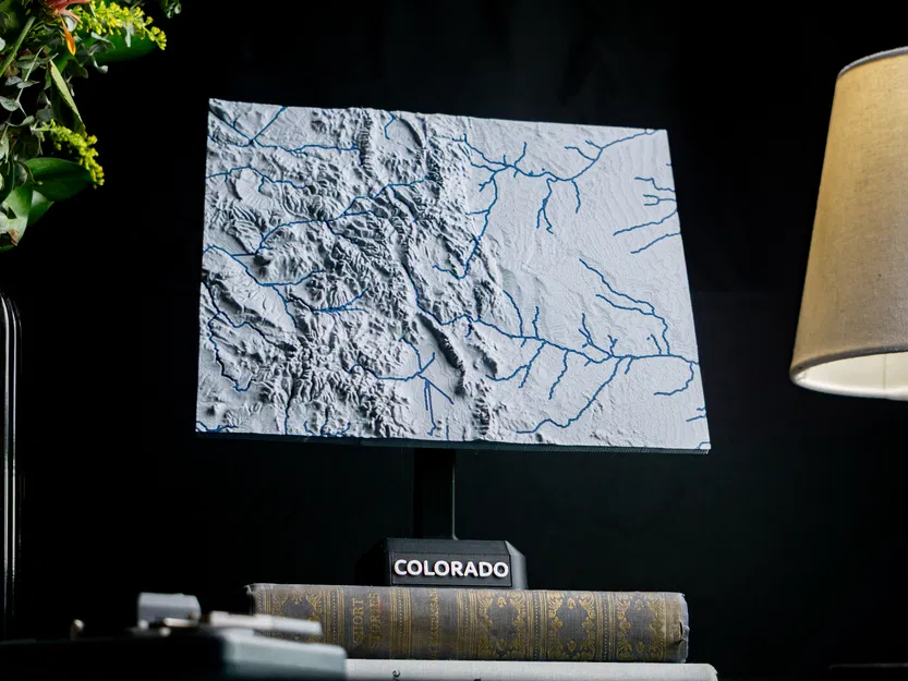 Bản đồ Địa hình Colorado, Mỹ (CO) với Đặc điểm Thủy văn - Image 8