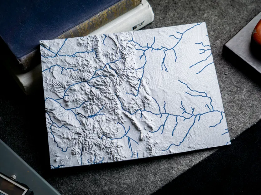 Bản đồ Địa hình Colorado, Mỹ (CO) với Đặc điểm Thủy văn - Image 12