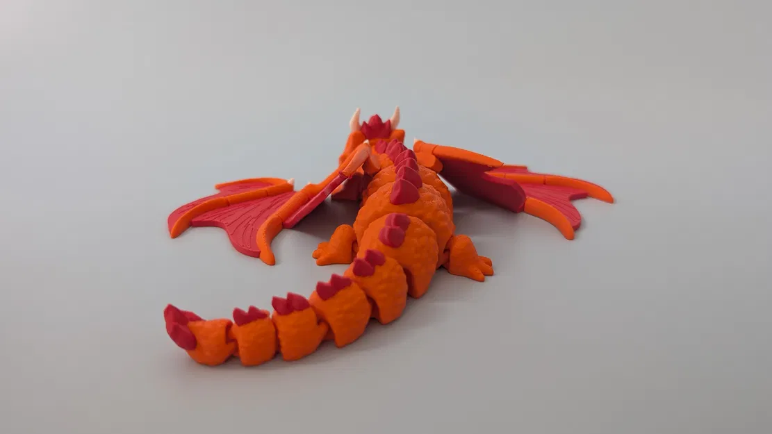 Rồng Lửa Già - Mô Hình Đồ Chơi Khớp Nối - Image 3