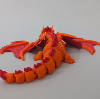 Rồng Lửa Già - Mô Hình Đồ Chơi Khớp Nối