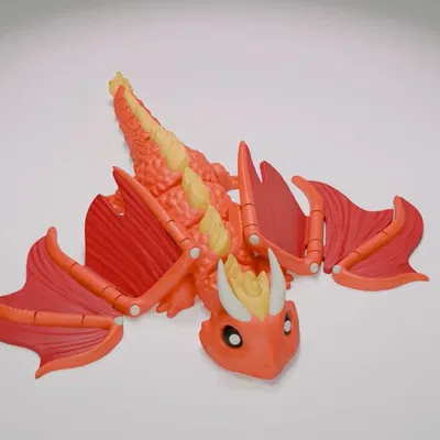 Rồng Lửa Già - Mô Hình Đồ Chơi Khớp Nối