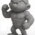 Tượng Tí Nị Gắt Gỏng (Grouchy Smurf) - Thumbnail 1