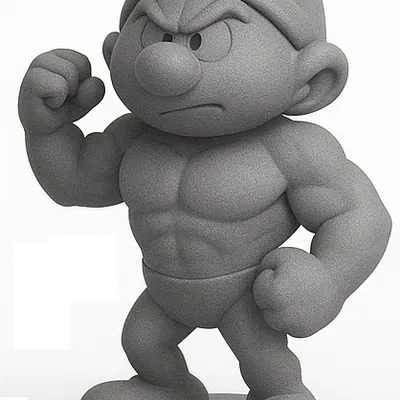 Tượng Tí Nị Gắt Gỏng (Grouchy Smurf)