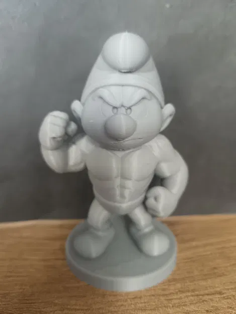 Tượng Tí Nị Gắt Gỏng (Grouchy Smurf) - Image 2