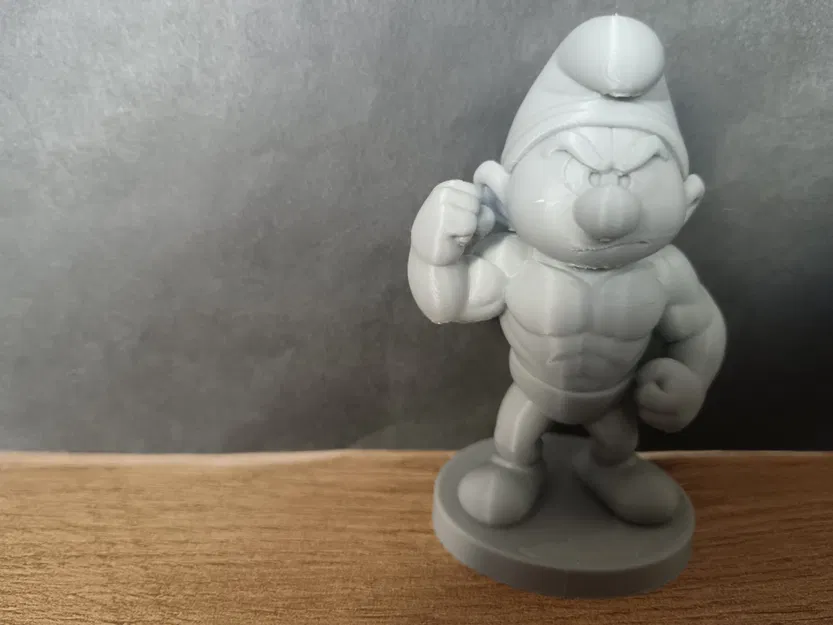 Tượng Tí Nị Gắt Gỏng (Grouchy Smurf) - Image 3