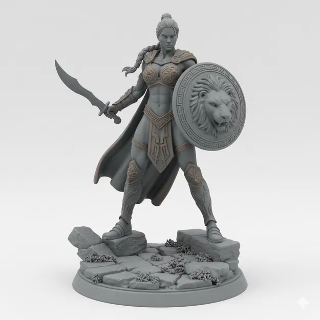 Mô hình có thể sơn Lionheart Amazon - Image 1