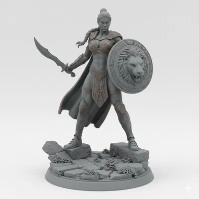 Mô hình có thể sơn Lionheart Amazon