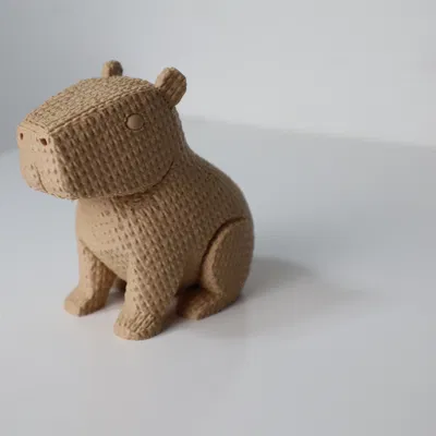 Capybara Dệt Kim - Người Bạn Bàn Làm Việc Thư Giãn Nhất