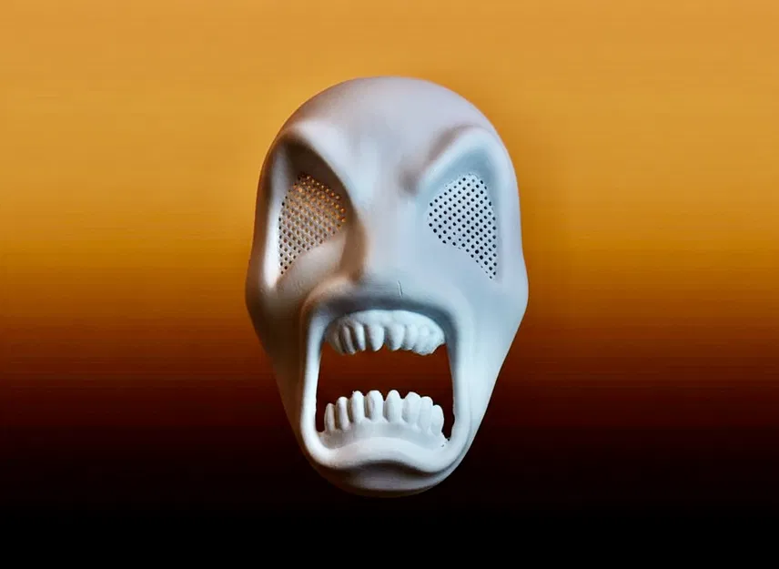 Mặt nạ Halloween kinh dị ghê rợn #2 có thể đeo được - Image 1