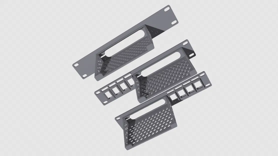 Khay Gắn Tủ Rack 10 inch cho Unifi USW Flex 2.5G-5 - Image 3