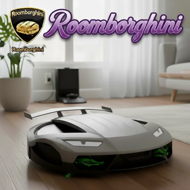 Vỏ trang trí Roomborghini Lamborghini cho robot hút bụi Roomba - Image 1