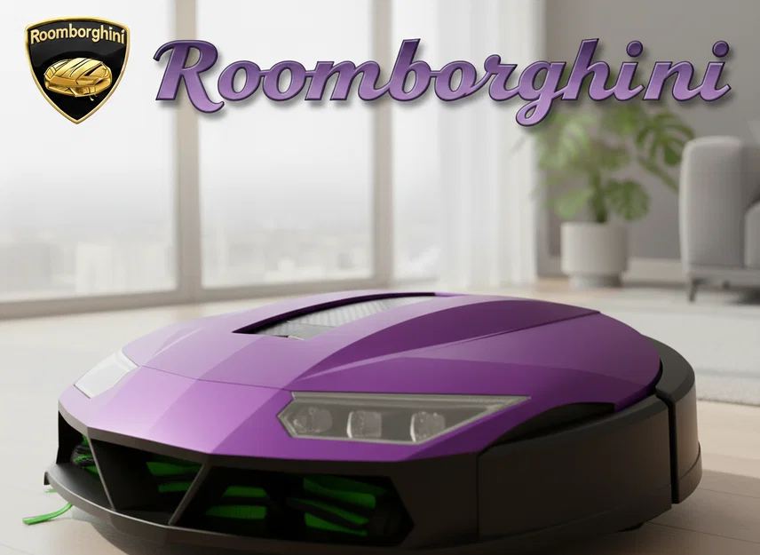Vỏ trang trí Roomborghini Lamborghini cho robot hút bụi Roomba - Image 10
