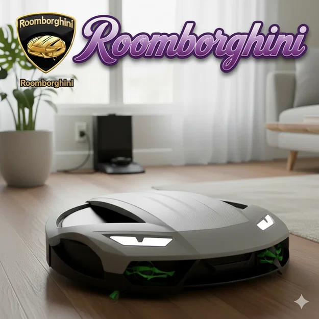 Vỏ trang trí Roomborghini Lamborghini cho robot hút bụi Roomba - Image 15