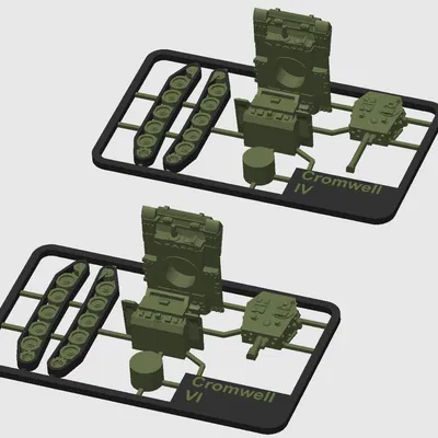 Mô hình xe tăng Cromwell IV, VI dạng kitcard