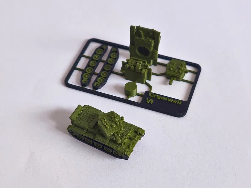 Mô hình xe tăng Cromwell IV, VI dạng kitcard - Image 3