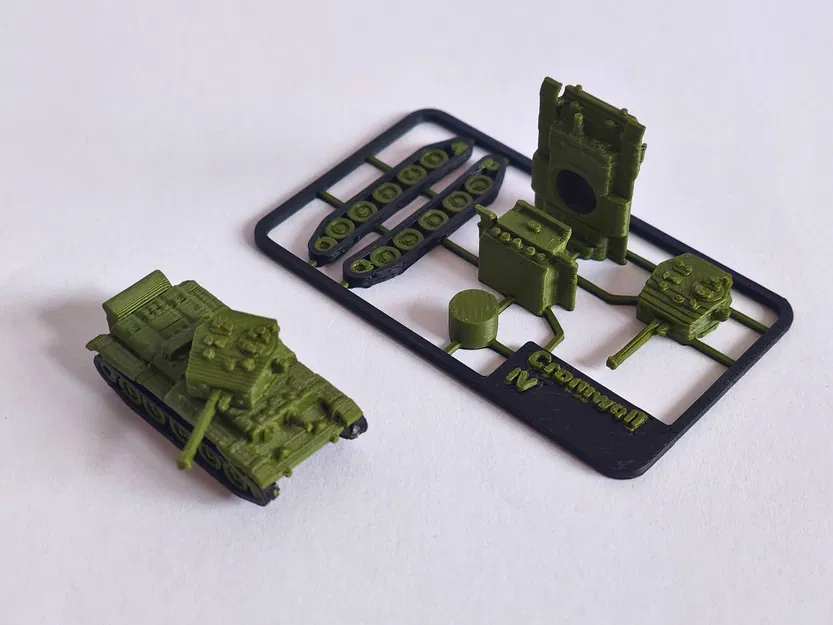 Mô hình xe tăng Cromwell IV, VI dạng kitcard - Image 4