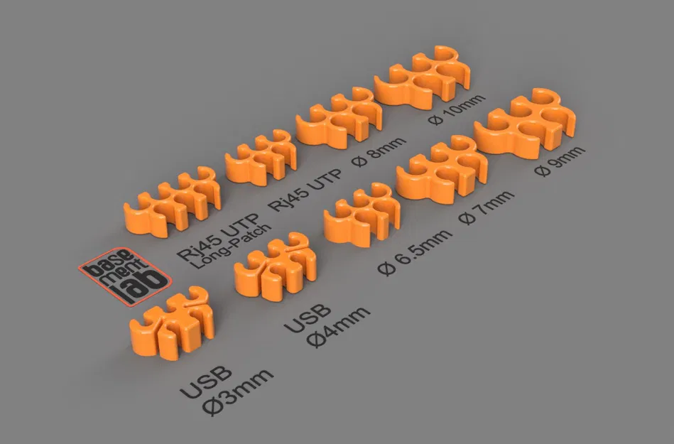 Kẹp Tổ Chức Dây Cáp / Kẹp Dây Cáp - RJ45, USB & Các Kích Cỡ Khác - Image 1