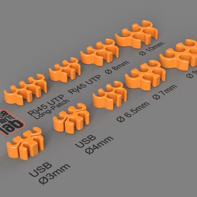 Kẹp Tổ Chức Dây Cáp / Kẹp Dây Cáp - RJ45, USB & Các Kích Cỡ Khác