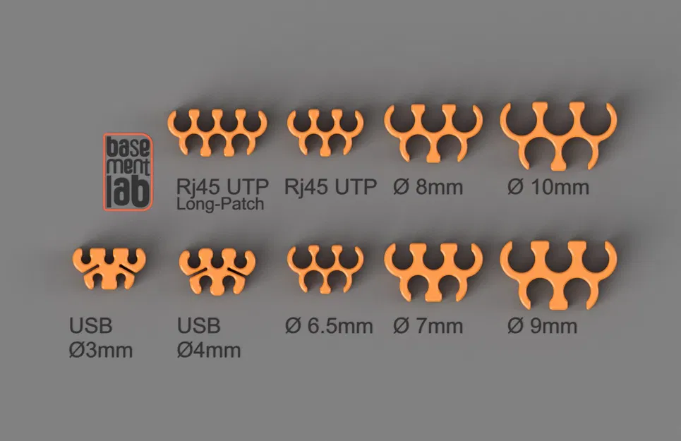 Kẹp Tổ Chức Dây Cáp / Kẹp Dây Cáp - RJ45, USB & Các Kích Cỡ Khác - Image 2